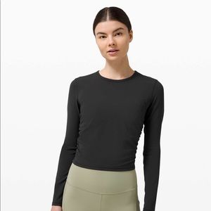 Lululemon All It Takes Long Sleeve Nulu Black sz 4